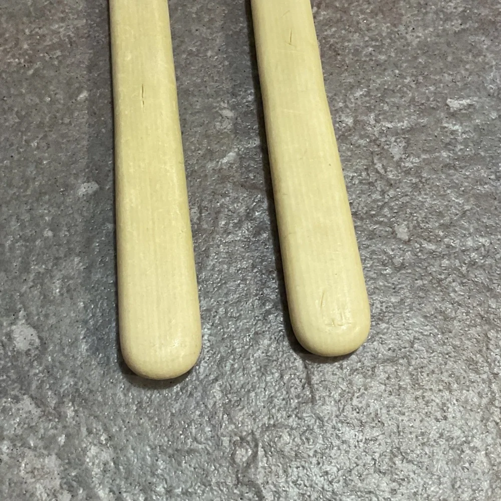 Vintage Cream and Yellow Cutlery Set